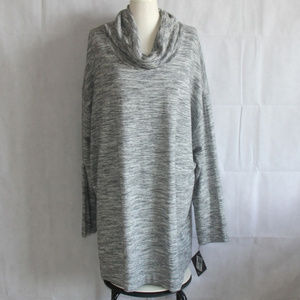 Plus Size Grey Black Sweater 3X Turtle Neck